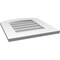 Ekena Millwork Arch Top Surface Mount PVC Gable Vent: Functional, w/ 3-1/2"W x 1"P Standard Frame, 18"W x 20"H GVPAR18X2001SF - alternate 3